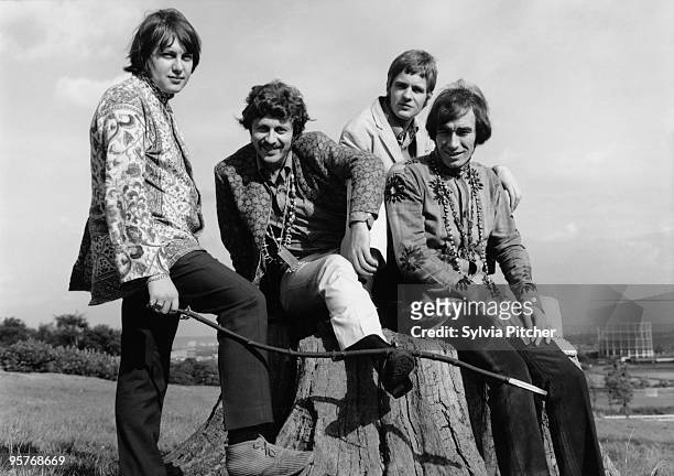 English psychedelic pop group The Flower Pot Men, 1967. Left to right: Robin Shaw, Tony Burrows, Pete Nelson and Neil Landon.