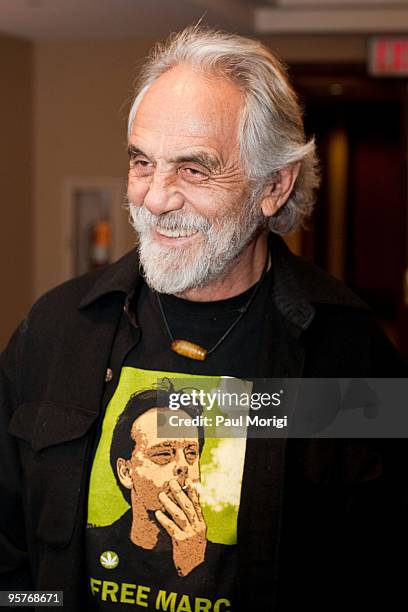 Tommy Chong attends The Marijuana Policy Project's 15th anniversary gala at the Hyatt Regency on Capitol Hill on January 13, 2010 in Washington, DC.