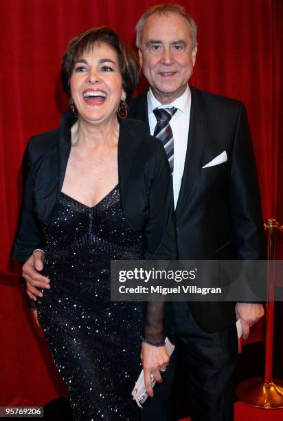 Kurt and Paola Felix attend the Swiss-Award 2009 award ceremony at Hallenstadion on January 9, 2010 in Zurich, Switzerland.