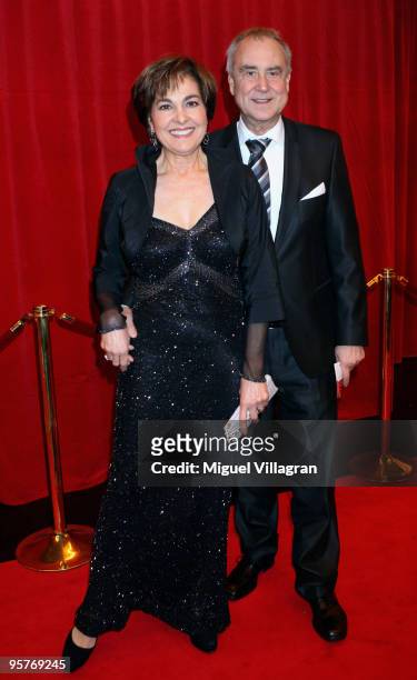 Kurt and Paola Felix attend the Swiss-Award 2009 award ceremony at Hallenstadion on January 9, 2010 in Zurich, Switzerland.
