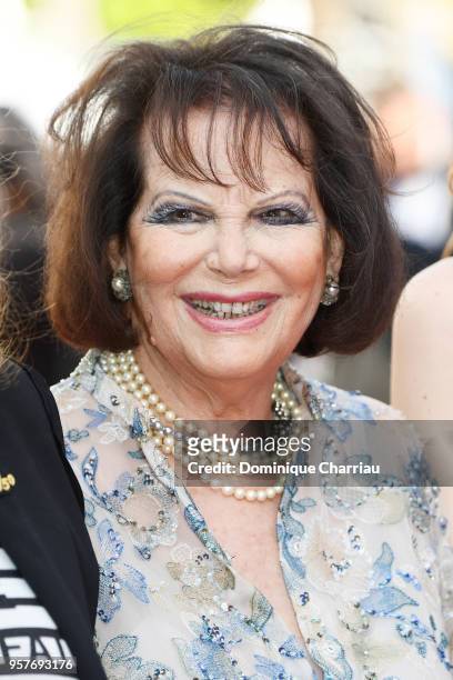 Claudia Cardinale with other filmmakers walk the red carpet in protest of the lack of female filmmakers honored throughout the history of the...