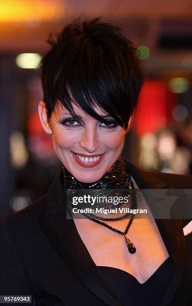 German singer Nena poses on the red carpet prior to the Swiss-Award 2009 award ceremony at Hallenstadion on January 9, 2010 in Zurich, Switzerland.
