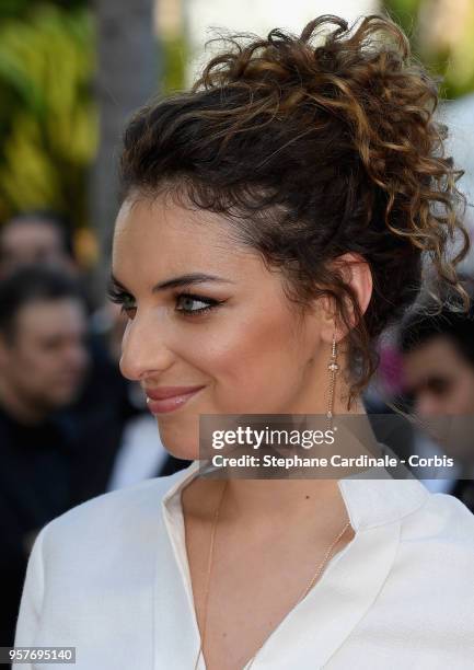 Camille Lavabre attends the screening of "Ash Is The Purest White " during the 71st annual Cannes Film Festival at Palais des Festivals on May 11,...