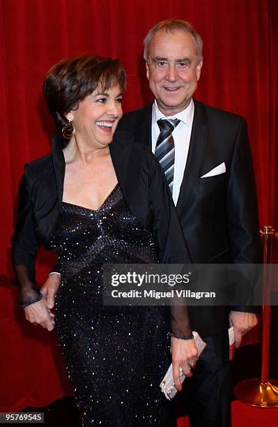 Kurt and Paola Felix attend the Swiss-Award 2009 award ceremony at Hallenstadion on January 9, 2010 in Zurich, Switzerland.