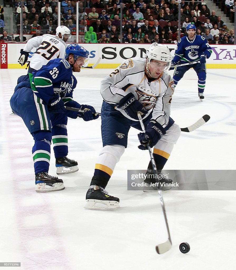 Nashville Predators v Vancouver Canucks