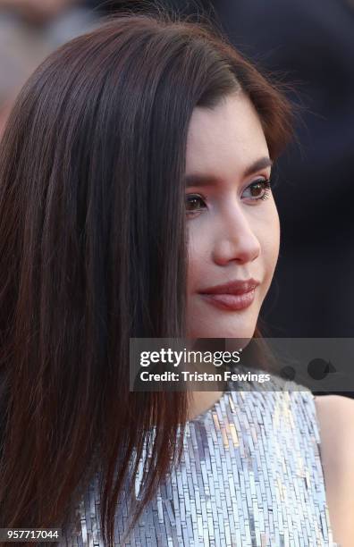 Praya Lundberg attends the screening of "Girls Of The Sun " during the 71st annual Cannes Film Festival at Palais des Festivals on May 12, 2018 in...