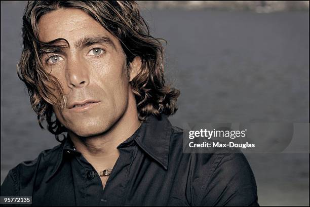 Windsurfer Raimondo Gasperini poses for a portrait in shoot in Torbole on July 06, 2005.
