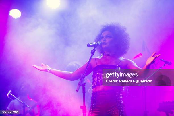 As Bahias e a Cozinha Mineira perform during Festival Bananada at Passeio das Aguas on May 11 in Goiania, Brazil