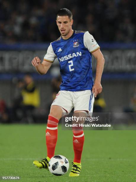 Milos Degenek of Yokohama F.Marinos in action during the J.League J1 match between Yokohama F.Marinos and Gamba Osaka at Nissan Stadium on May 12,...