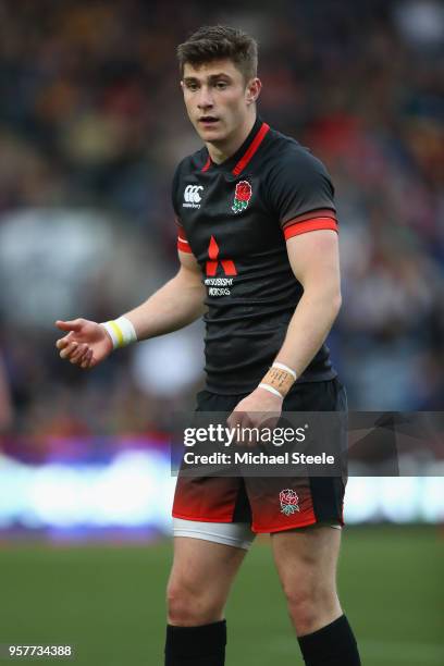 James Grayson of England during the International match between England U20's and South Africa U20's at Sixways Stadium on May 11, 2018 in Worcester,...