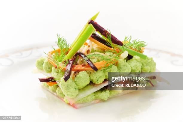 Daikon with Wild Garlic. Vegetables and Mustard. Italy. Europe. .