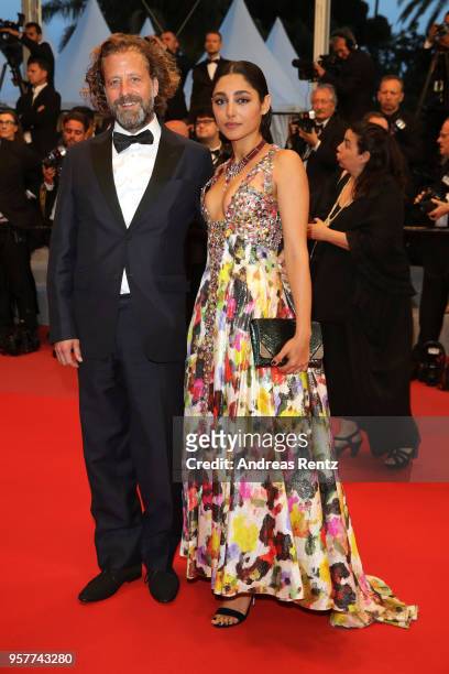 Christos Walker and actress Golshifteh Farahani attends the screening of "Girls Of The Sun " during the 71st annual Cannes Film Festival at Palais...
