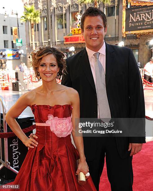 Actress Rebecca Budig and husband Bob Guiney arrive at the 35th Annual Daytime Emmy Awards at the Kodak Theatre on June 20, 2008 in Los Angeles,...