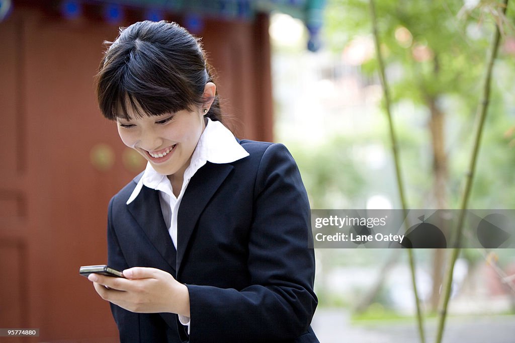 Woman on cell phone
