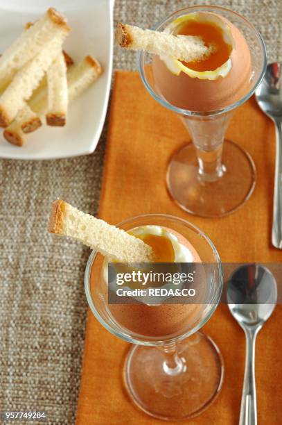 Soft-boiled Eggs. Italy.