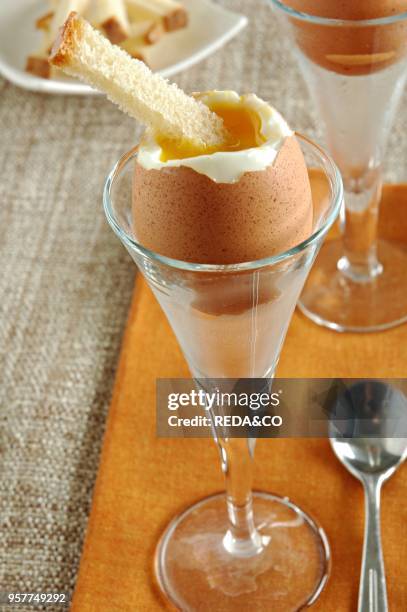 Soft-boiled Eggs. Italy.