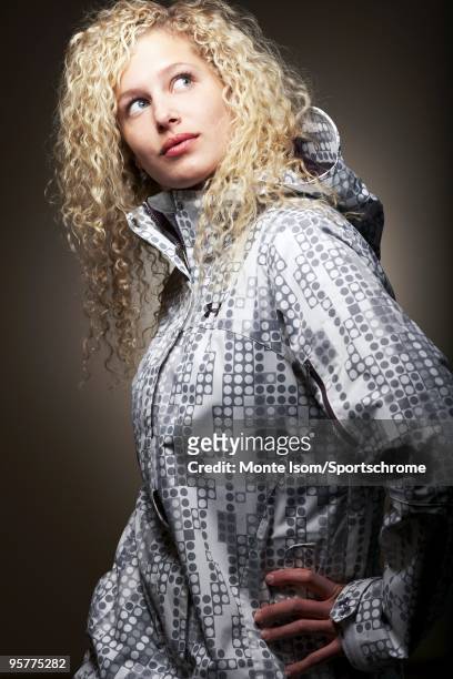 Snowboardcross Olympic silver medalist Lindsey Jacobellis poses for a portrait before the VISA United States Snowboardcross Cup on December 14, 2009...