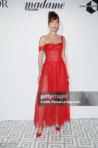 Bella Hadid attends a Dior dinner during the 71st annual Cannes Film Festival at JW Marriott on May 12, 2018 in Cannes, France.