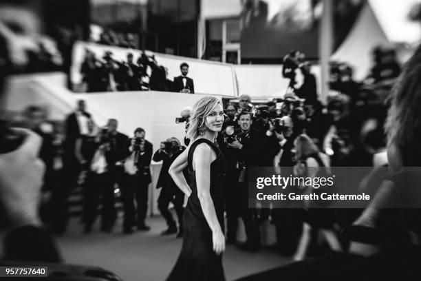 Jury president Cate Blanchett attends the screening of "Girls Of The Sun " during the 71st annual Cannes Film Festival at on May 12, 2018 in Cannes,...