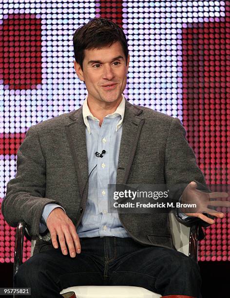 Dr. Brent Ridge of "The Fabulous Beekman Boys" speaks during the Planet Green portion of the 2010 Television Critics Association Press Tour at the...