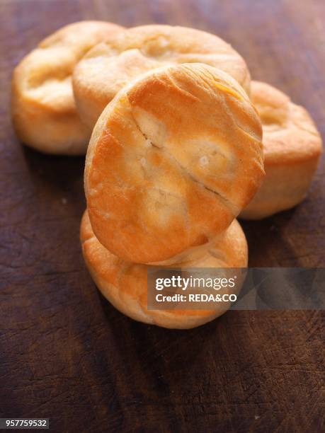 Typical Ligurian Focaccia Bread. Ligury. Italy. Europe.