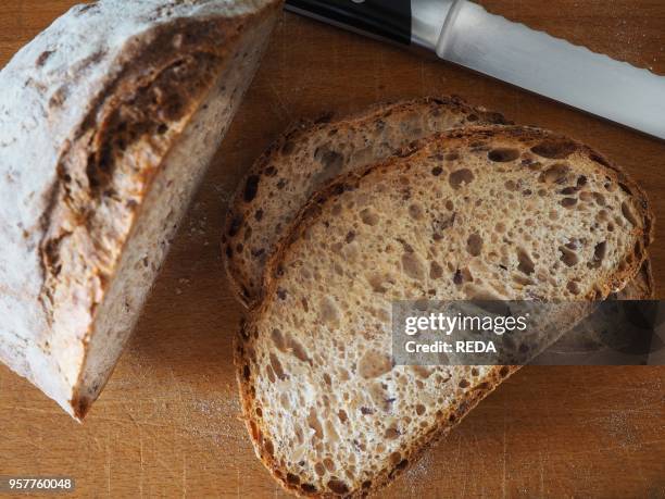 Rye Bread. Linseed. And Sunflower. Italy. Europe.