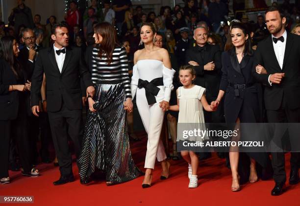 French actor Stephane Rideau, French actress Amelie Daure, French actress Marion Cotillard, French actress Ayline Aksoy-Etaix, French director...