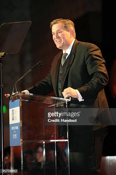 President Tim Leiweke speaks to the audience after being honored during The City Of Hope's Spirit Of Life Award Gala as part of downtown Los Angeles'...