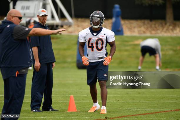 May 12: Denver Broncos Keishawn Bierria in rookie mini-camp at Dove Valley. May 12, 2018.