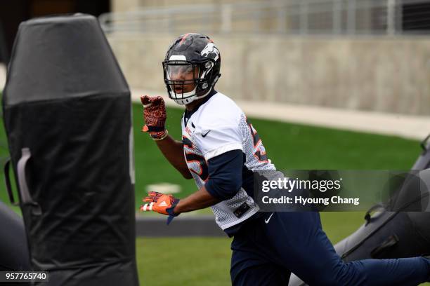 May 12: Denver Broncos Bradley Chubb in rookie mini-camp at Dove Valley. May 12, 2018.