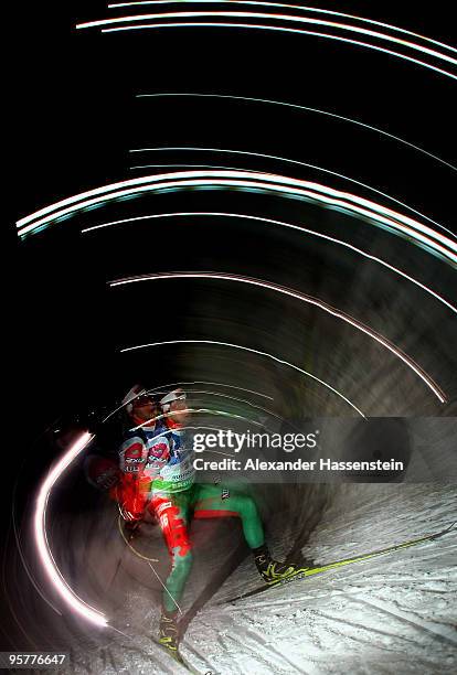 Evgeny Abramenko of Belarus during the Men's 10km Sprint in the e.on Ruhrgas IBU Biathlon World Cup on January 14, 2010 in Ruhpolding, Germany.