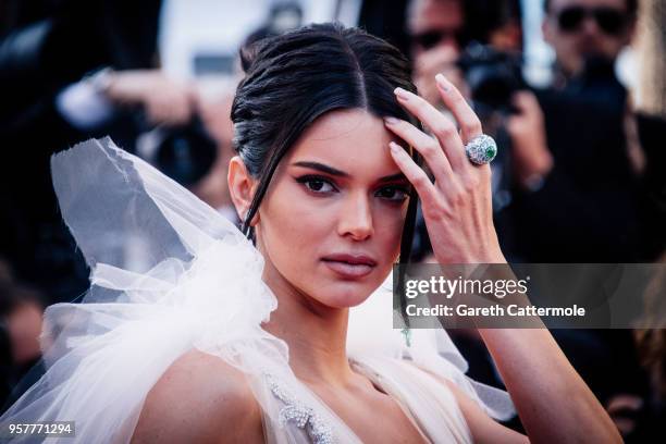 Model Kendall Jenner attends the screening of "Girls Of The Sun " during the 71st annual Cannes Film Festival at on May 12, 2018 in Cannes, France.