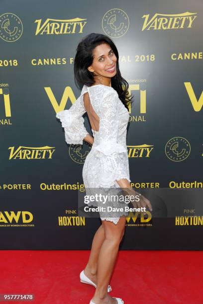 Fagun Thakrar attends as WIFT International with Variety & Alliance of Women Directors host a cocktail party during the 71st Cannes Film Festival...