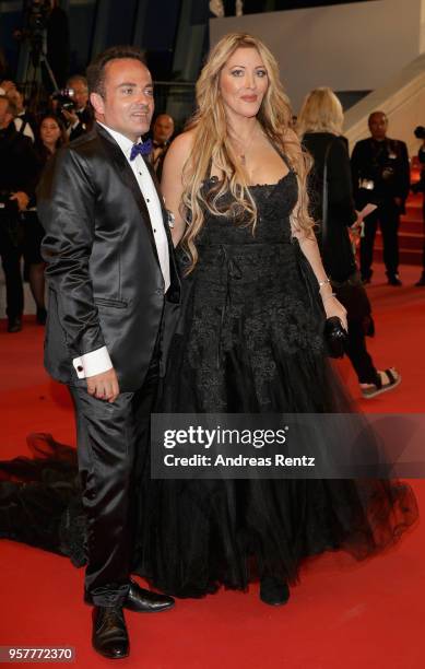 Loana Petrucciani and Laurent Amar attend the screening of "Girls Of The Sun " during the 71st annual Cannes Film Festival at Palais des Festivals on...