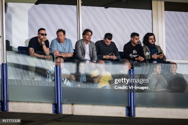Leonid Slutsky, Slutski, Sloetski, Sloetsky, Khalid Karami during the Dutch Eredivisie play-offs match between Vitesse Arnhem and ADO Den Haag at...