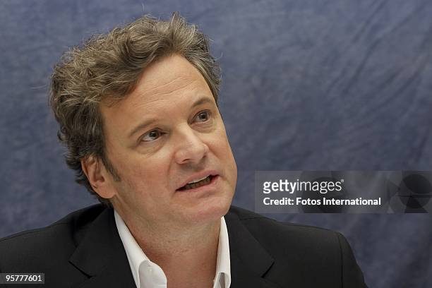 Colin Firth at the Four Seasons Hotel in Beverly Hills, California on November 5, 2009. Reproduction by American tabloids is absolutely forbidden.