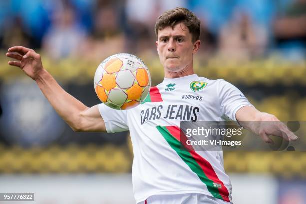 Bas Kuipers of ADO Den Haag during the Dutch Eredivisie play-offs match between Vitesse Arnhem and ADO Den Haag at Gelredome on May 12, 2018 in...