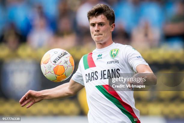 Bas Kuipers of ADO Den Haag during the Dutch Eredivisie play-offs match between Vitesse Arnhem and ADO Den Haag at Gelredome on May 12, 2018 in...