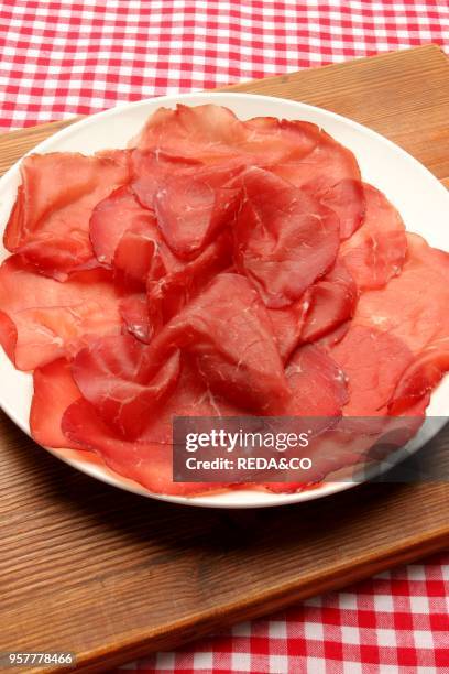 Bresaola. Lombardy. Italy.