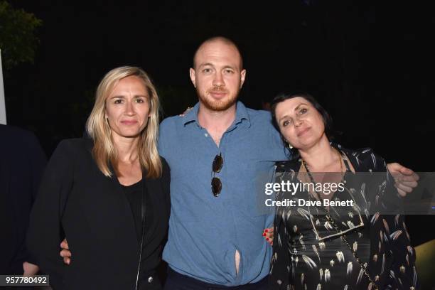 Emma Comley, Tom Beard and Sadie Frost attend a drinks reception hosted by Goldfinch Entertainment to celebrate "Two For Joy", a film directed by Tom...