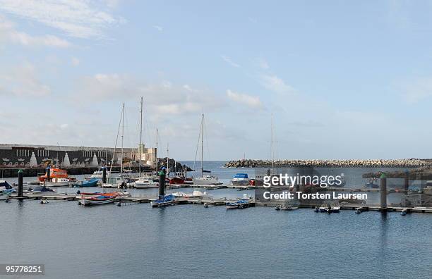 General view of the La Restinga port on El Hierro Island, January 13, 2010 in El Hierro Island, Spain. The island inspired and features in the new...