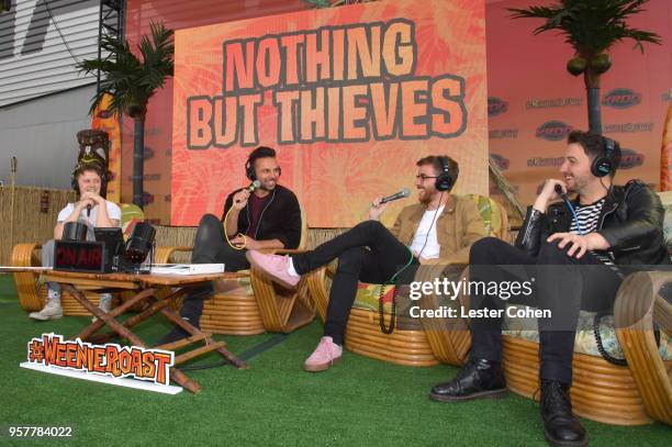 Conor Mason, Dom Craik, James Price, and Philip Blake of Nothing But Thieves attend KROQ Weenie Roast 2018 at StubHub Center on May 12, 2018 in...