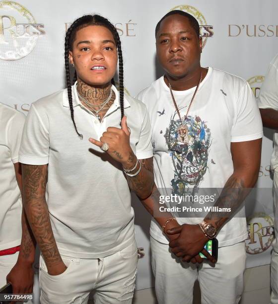 Young M.A and Ruggs attend The All White Affair at Gold Room on May 12, 2018 in Atlanta, Georgia.
