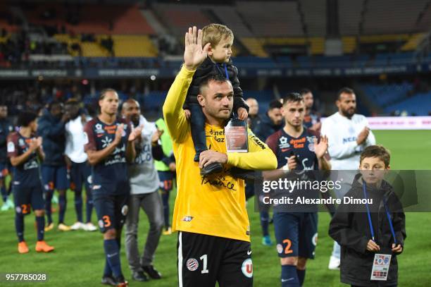 Last game for Laurent Pionnier of Montpellier during the Ligue 1 match between Montpellier Herault SC and Troyes AC at Stade de la Mosson on May 12,...