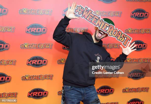 Mike Shinoda of Linkin Park attends KROQ Weenie Roast 2018 at StubHub Center on May 12, 2018 in Carson, California.