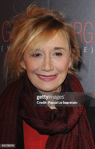 Actress Marie Anne Chazel poses as she attends the "Gainsbourg " film Premiere at Cinema Gaumont Opera on January 14, 2010 in Paris, France.