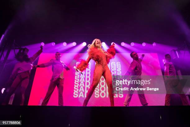 Rita Ora performs live on stage at O2 Academy Leeds on May 12, 2018 in Leeds, England.