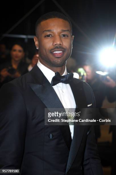 Actor Michael B Jordan attends the screening of "Farenheit 451" during the 71st annual Cannes Film Festival at Palais des Festivals on May 12, 2018...