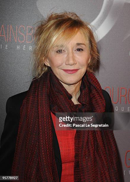 Actress Marie Anne Chazel poses as she attends the "Gainsbourg " film Premiere at Cinema Gaumont Opera on January 14, 2010 in Paris, France.
