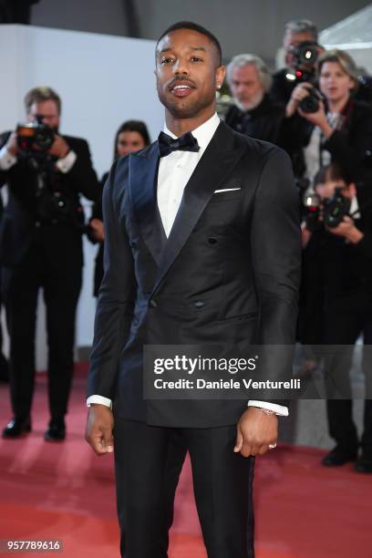 Actor Michael B. Jordan attends the screening of "Farenheit 451" during the 71st annual Cannes Film Festival at Palais des Festivals on May 12, 2018...